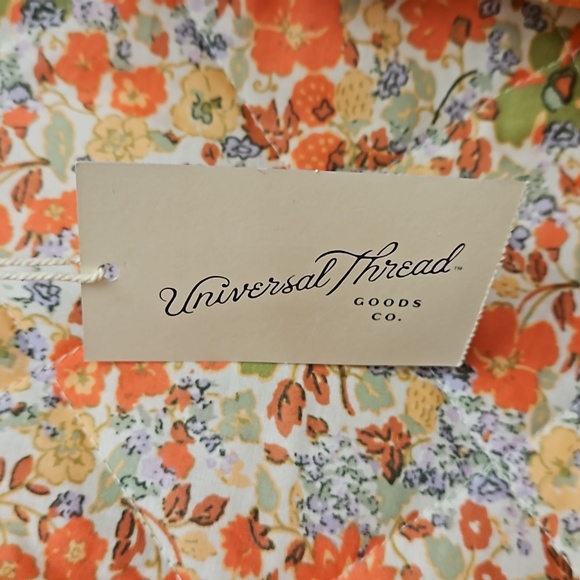 Universal Threads Quilted Button-Front Jacket Cream Star Quilt Print Siz… - Picture 9 of 9